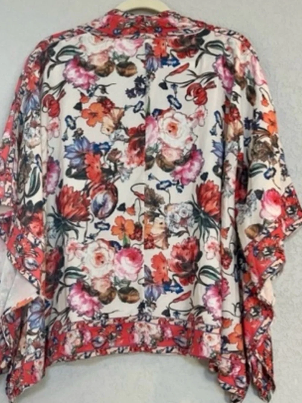 Feathers By Tolani Pink Floral Kimono Cardigan, One Size